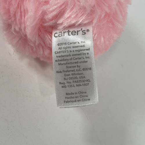 Carter's Pink Kitty Cat Plush Backpack Clip W/Tags 2019 Stuffed Animal - Picture 11 of 14
