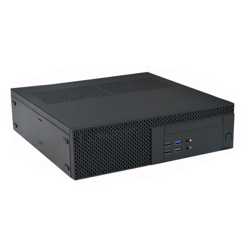 Host UX02 M-ATX chassis Htpc SKTC senza ventola 2 frontali USB 2.0 desktop PC custodia vuota