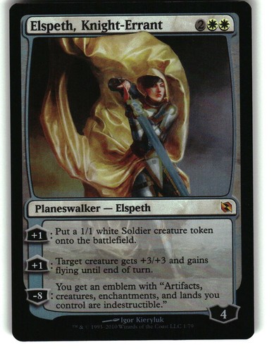 Magic the Gathering - Elspeth vs. Tezzeret Elspeth, Knight-Errant 1 Mythic Foil