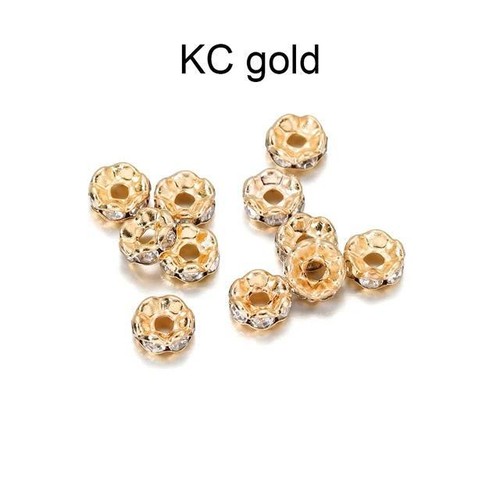 Rhinestone Rondelle Loose Beads - 4-10mm Crystal Spacer Bead DiIYJewelry Making - Picture 44 of 46