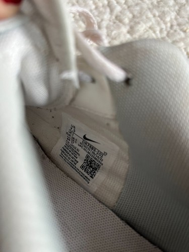 Nike Air Force 1 Sneakers White Yellow Size 7.5 - Picture 5 of 5