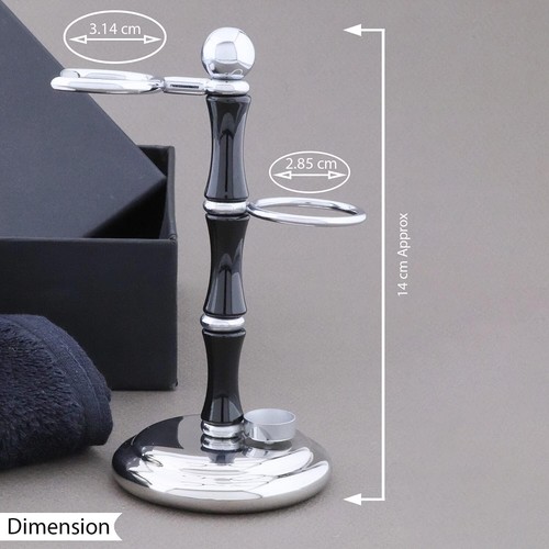 Shaving Set with DE Safety Razor,Silver tip Brush, Stand, Bowl and Soap for Men - Picture 5 of 7