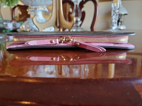 NEW, RARE & HTF Limited Edition Louis Vuitton Rose Velours IKAT Insolite Wallet - Picture 6 of 12