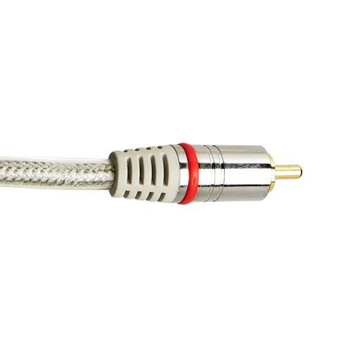 Skywalker HQ Premium Triple RCA Audio/Video Cable (6ft, Clear) - Picture 3 of 5