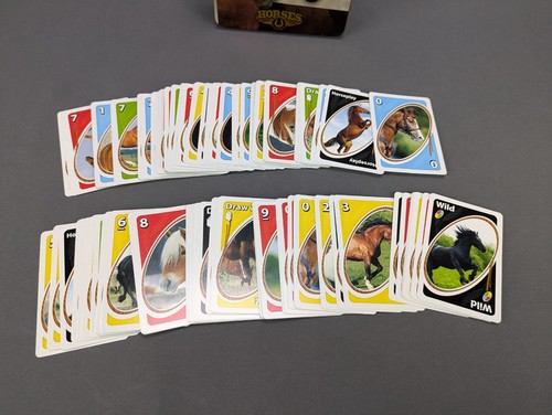 Mattel Uno Horses 2009 Card Game Collectors Tin - Picture 3 of 7