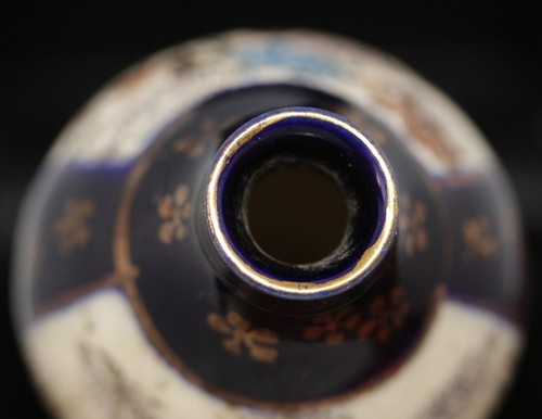 DELIGHTFUL ANTIQUE MINIATURE JAPANESE SATSUMA VASE 2.5 inches c.1920 - Picture 11 of 16