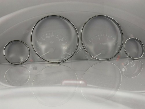 Per Ford Galaxy mk1 1995-2000 Anelli Alluminio Strumenti Strumentazione 4 pezzi - Picture 4 of 9