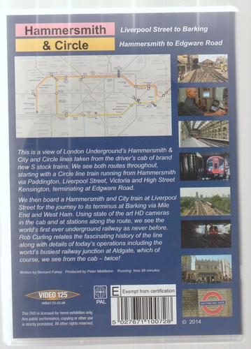 Hammersmith & Circle (DVD) Railway DVD ~ Drivers Eye View ~ Cab Ride ~ Video125 - Picture 2 of 3