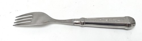 Seltene Elmo Inox Gazola Brasilien Tafelgabel Edelstahl Pferde Western 8 1/8" - Bild 3 von 4