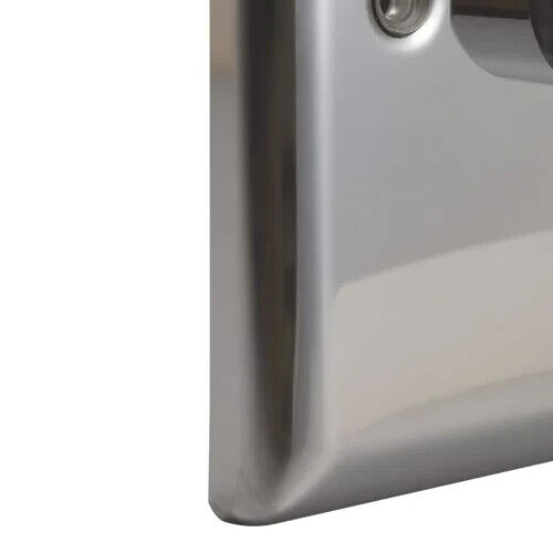 Dimmer Lichtschalter 1 Gang 2 Wege Spiegel Chrom Drehbar LED - Varilight JCP401 - Bild 8 von 13