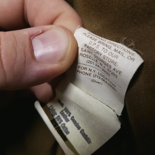 US AIR FORCE COOPER FLYERS HERREN LEDER BOMBER TYP A2 JACKE 46R Original Etikett - Bild 11 von 22