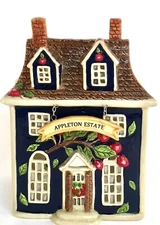 Blue Sky Clayworks APPLETON ESTATE Tea Light Candle House Fall Autumn NEW