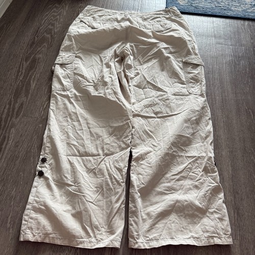 Caribbean Joe Safari Coastal Womens Capri Pants - Size 8 Casual Relaxed Fit - Picture 5 of 6