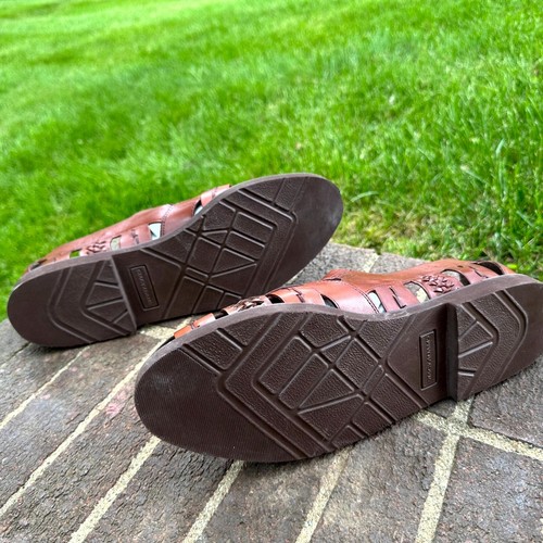 Stacy Adams 23930-14 Fisherman Men's Brown Leather Slip On Casual Shoes Sz 12M - Picture 8 of 8