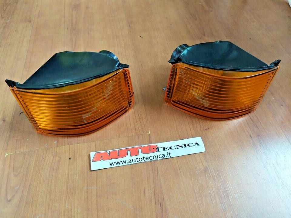 COPPIA FRECCE ANTERIORI ARANCIONI OMOLOGATE LANCIA DELTA EVOLUZIONE EVO FANALE - Immagine 3 di 4