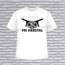 FN Herstal Guns Logo American T-Shirt Funny Size S to 5XL