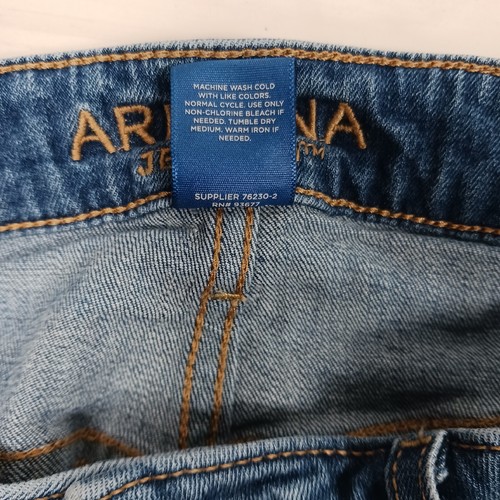 Arizona Jeans Women's Size 5 Mid Rise Denim Shorts Side Zip Stretch Distressed  - Picture 6 of 8