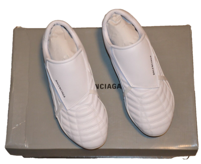 NWB BALENCIAGA SOCCER SNEAKER WHITE shoes size EU 41 UK 7 US 8 | eBay