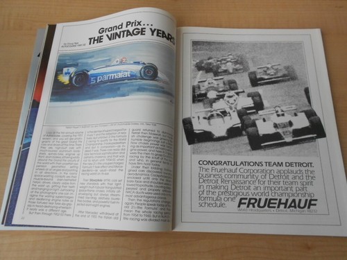 1982 Detroit Grand Prix FIA Formula 1 World Championship Official Program - Picture 8 of 15