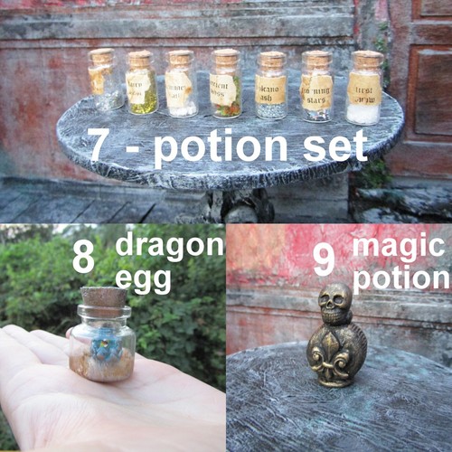 Miniature witch accessories Haunted dollhouse Handmade Halloween miniatures Mini - Picture 14 of 29