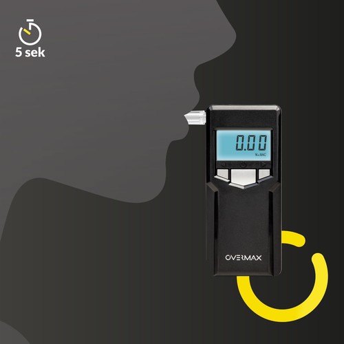 Alcol tester per mille tester display LCD alcohol tester boccagli ruvidi polizia - Foto 12 di 17