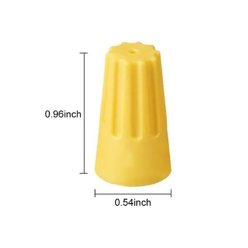 (100) Wire Connectors Round Screw Twist Cap End Cover 6/8/10/12/14/16 Gauge AWG - Picture 15 of 16