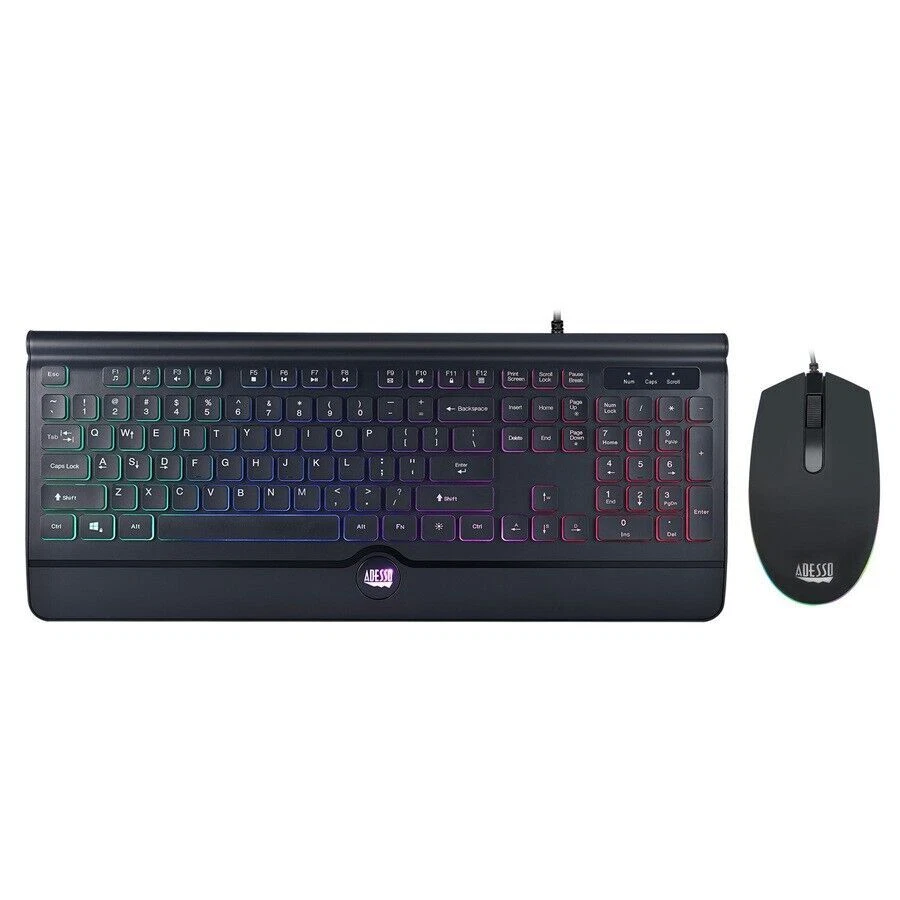Adesso AKB-137CB 104-Key EasyTouch Gaming Illuminated USB Keyboard Mouse Combo - Image 2 of 4