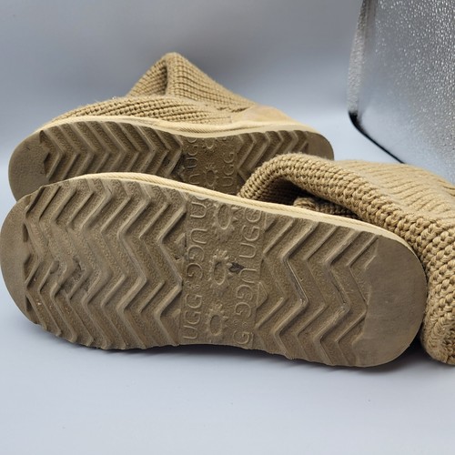 EXC UGG Australia 5819 klassisch kardiert braun Strick Pullover Stiefel Schuhe Größe 6 - Bild 6 von 10