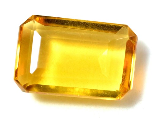 Lab Created 22.60 Ct Beautiful Yellow Golden Citrine GGL Certified Gemstone - Picture 2 of 5