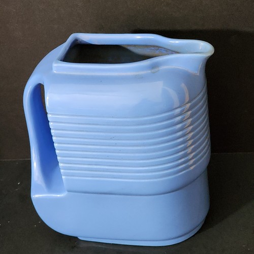Refrigerador vintage Westinghouse Pitcher Hall China azul art deco 8" de alto - Imagen 9 de 10