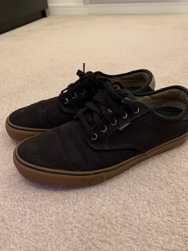 Vans Gum Retro Trainers Skool Taglia Canvas 10 Old Skater Mens Chima Nero BwXUU