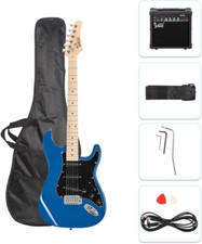 Full Size Electric Guitar for Music Lover Beginner with 20W Amp and Accessories