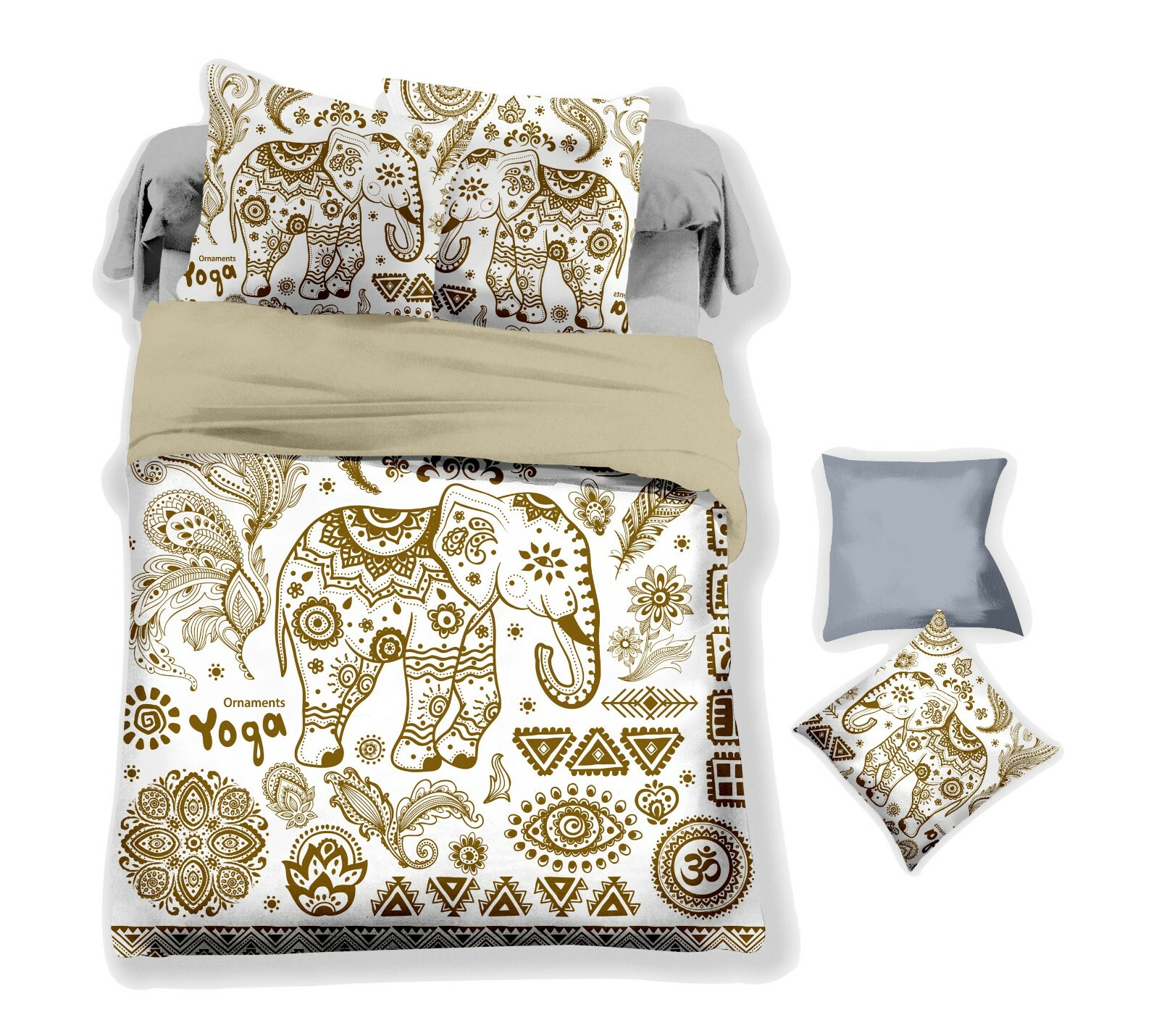 3D Floral Elephant Quilt Cover Set Bedding Duvet Cover Single Queen King 19 3D Floral Elephant Quilt Cover Set Bedding Duvet Cover Single Queen King 19