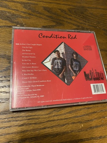 Condition Red Don’t Get Caught Slippin CD Rare Rap, Hip Hop, 1993, 90’s, Gangsta - Picture 2 of 8
