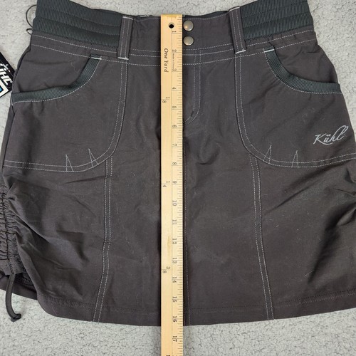 NUEVO CON ETIQUETAS Kuhl Durango Skort Mujer 2 Negro Exterior Senderismo Bolsillos con Cordón - Imagen 12 de 13