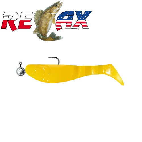 Señuelos relajantes para pesca Kopyto con cabeza de plantilla 2""-3"" 2 piezas listos para usar pre-manijado - Imagen 7 de 14