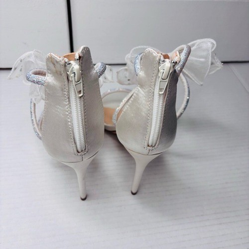 *New* MARC DEFANG Arica Ivory Sateen Stilettos Size 7.5 - Picture 5 of 11