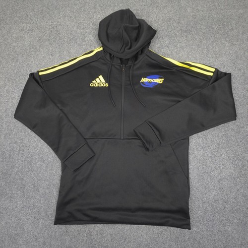 Wellington Hurricanes Jumper Men SMALL black Hoodie Winter adidas Size S