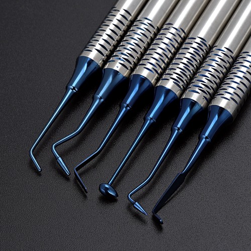 6pcs Dental Composite Resin Filling Spatula Titanium Plated Head Instruments Set - Picture 8 of 12
