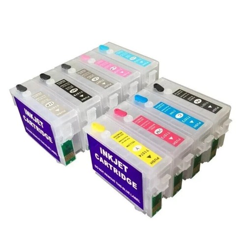 For Stylus Photo R3000 with ARC chip 157, 1Set Refillable empty Ink Cartridge - Picture 2 of 6