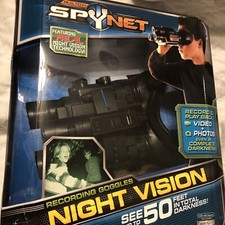 Real Tech SpyNet Night Vision Recording Goggles NEW - USB Included 