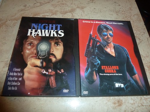 SYLVESTER STALLONE 2 DVD LOT- COBRA AND NIGHT HAWKS DVD RARE HTF 80'S THRILLERS - Picture 2 of 8