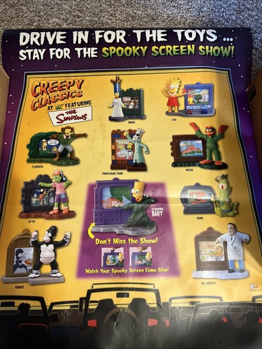 Póster de Halloween de Los Simpson Burger King BK clásicos espeluznantes LEER - Imagen 2 de 11