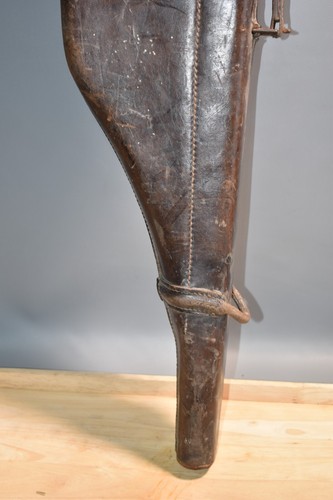 Antique Rifle Bag Rifle Holster Leather With Initials / T2 - Picture 3 of 12
