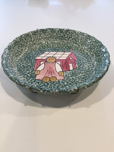 VINTAGE LOS ANGELES POTTERY 1970’S WARE PIE PLATE - Picture 3 of 5