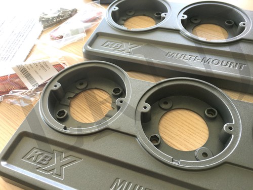 LAND ROVER DEFENDER 90 /110 KBX MULTI LAMP MOUNT SET FOR REAR NAS LIGHTS 95MM - Picture 7 of 7