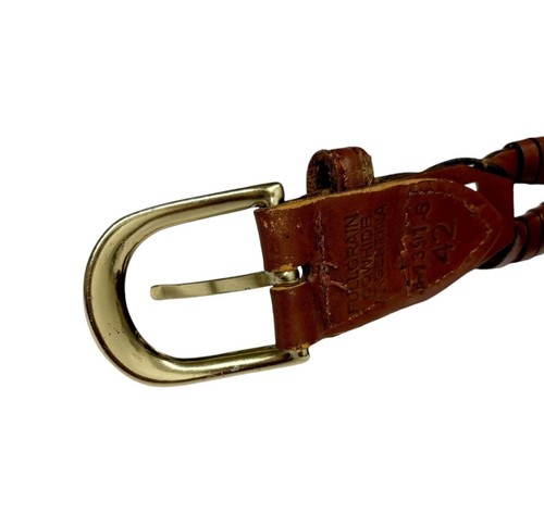 Herren Vollnarben Rindsleder Gürtel Leder Ketten Design Größe 42 - Bild 6 von 6