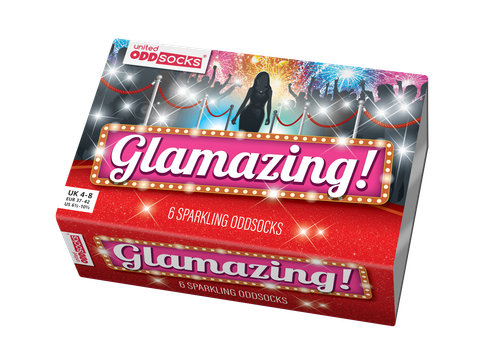 UNITED ODDSOCKS GLAMAZING SIX SPARKLING ODD SOCKS FOR LADIES UK 4 - 8 GIFT IDEA - Picture 3 of 4