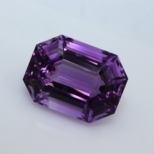33,63 ct 22x16,2 mm facettiert Natur Top Lila Blau Amethyst Smaragd Schnitt - Bild 5 von 10
