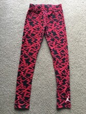 Air Jordan XL Girls Leggings 13-15 Years Red Black Young Women XS